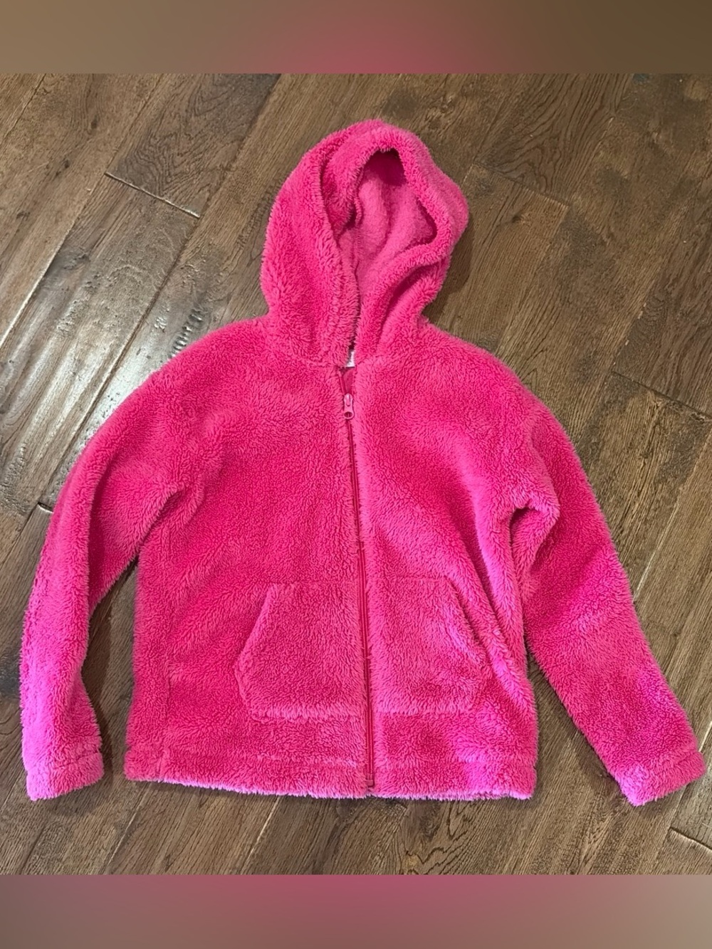 Girls Pink Fluffy Jacket